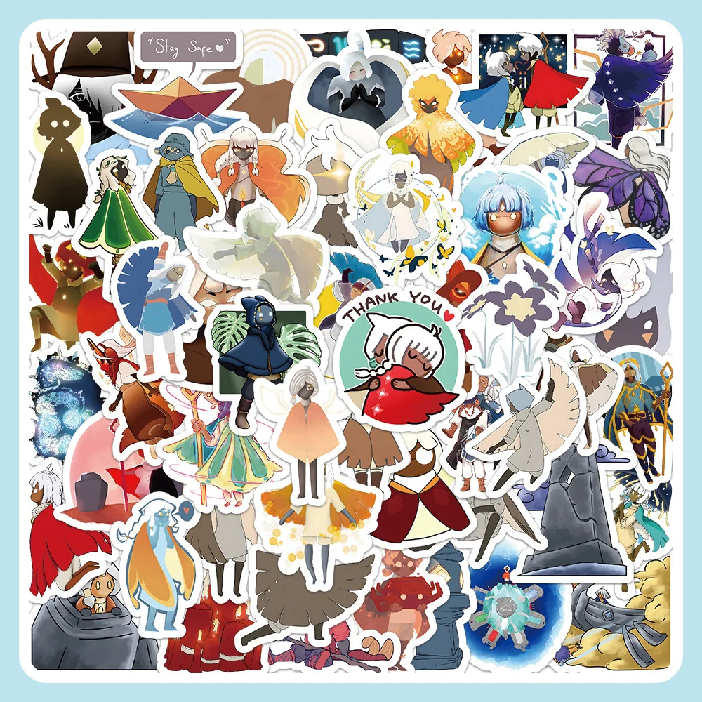 

10/30/60PCS Sky Game Stickers Decals Cartoon Decoration Suitcase Scrapbooking Laptop Phone Stationery Cute Kid Toy Sticker Gift