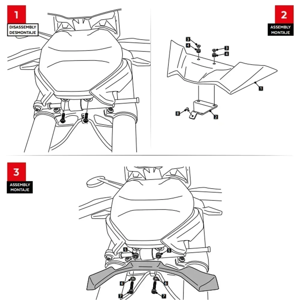 Para BMW nuevo S1000R S 1000 R S100 R 2021 2022 2023 alerón delantero desnudo de fuerza descendente para motocicleta alerones Deflector de ala