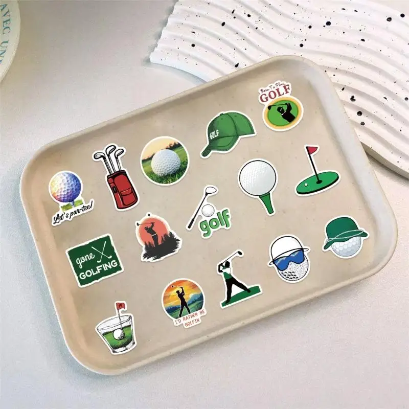 62KD 50Pcs Golf Sports Stickers Waterproof Decal For Outdoor Use Personalizing DIY Projects Home Office Laptop Decors