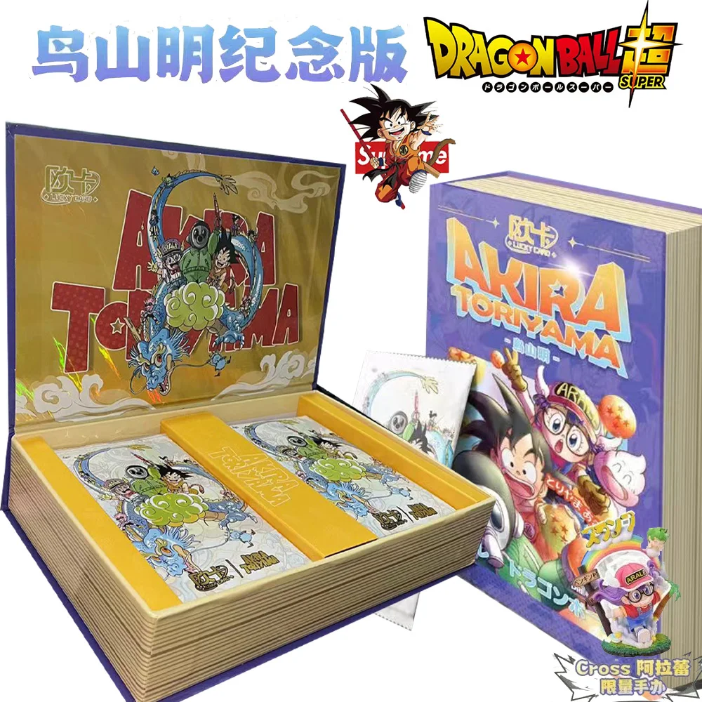 Dragon Ball Cards Akira Toriyama Commemorative Editio Anime Trading Battle Booster Box Game Children Toy Collection Card