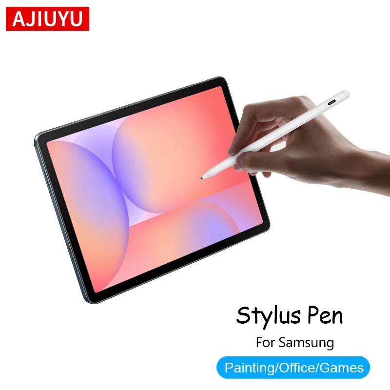

Стилус AJIUYU для Samsung Galaxy Tab S10 Lite 10,9 дюйма, перезаряжаемый для планшета Tab S9 FE, сенсорная ручка для рисования, карандаш