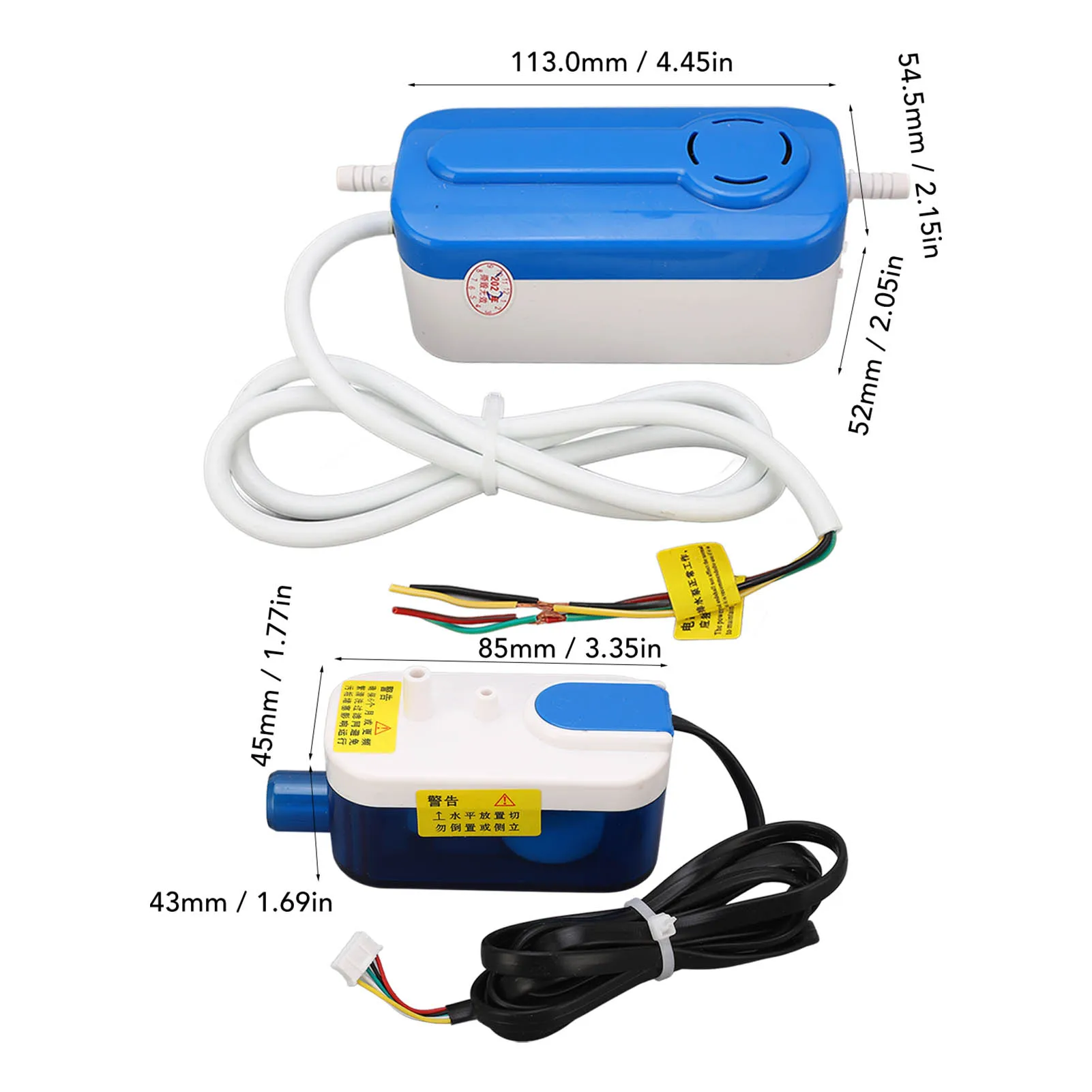 HVAC Condensate Drain Pump  Silent Portable 3W Detachable  Conditioner Condensate Pump AC110‑240V for Dehumidifier