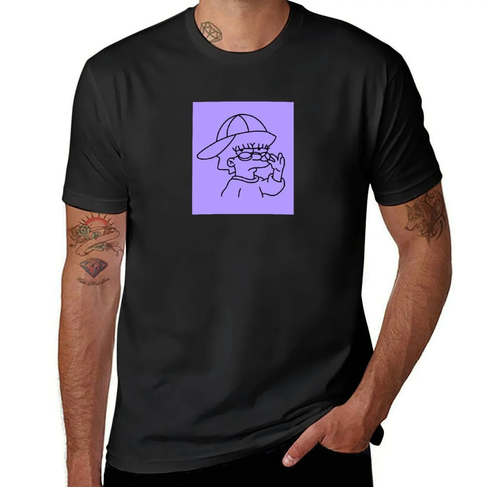 

Cool Lisa (Purple/Black) T-Shirt quick drying boys whites summer tops mens plain t shirts