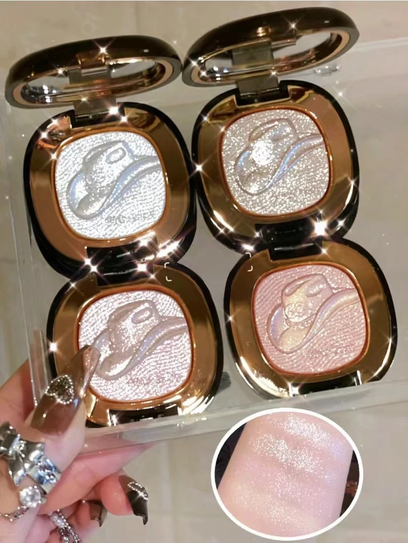 GirlsCrush Denim Series Highlight Brightening Fine Flicker Water Gloss Submissive Shimmer Eye Nose Powder Cosmetics 5.5g