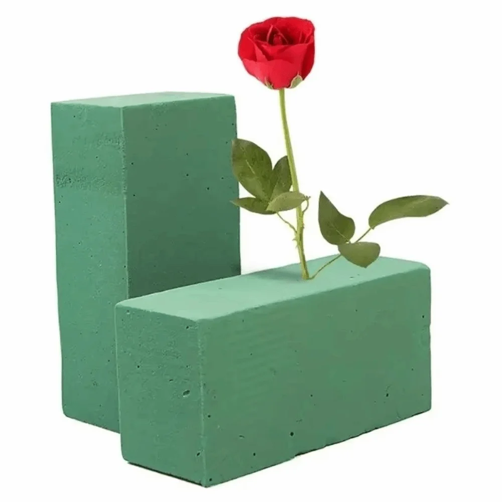 Green Flower Arrangement Foam Rectangle Shape Absorbent Floral Foam Blocks Drying Wet Function Florist Styrofoam Blocks