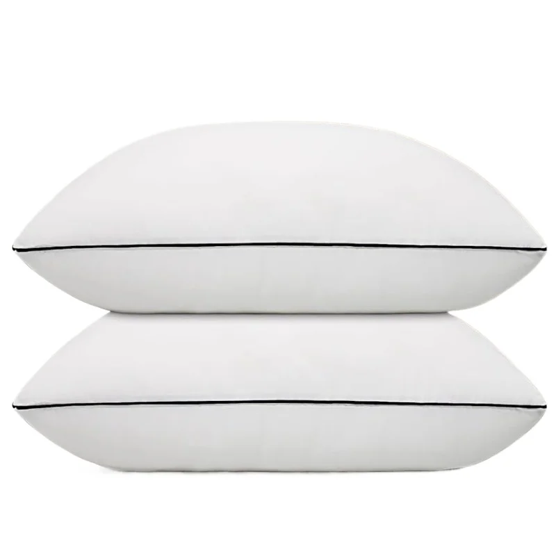 2 Pack Standard Size Cooling Pillows Set of 2, Super Soft Down Alternative Microfiber Filled Pillows