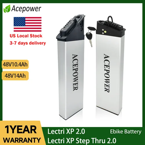 Lectri XP 2.0 또는 Lectri XP Step Thru 2.0 Ebike 배터리 48V 10.4Ah 12.8Ah 14Ah Lectri XP 2.0용 배터리 Lectri XP Step Thru