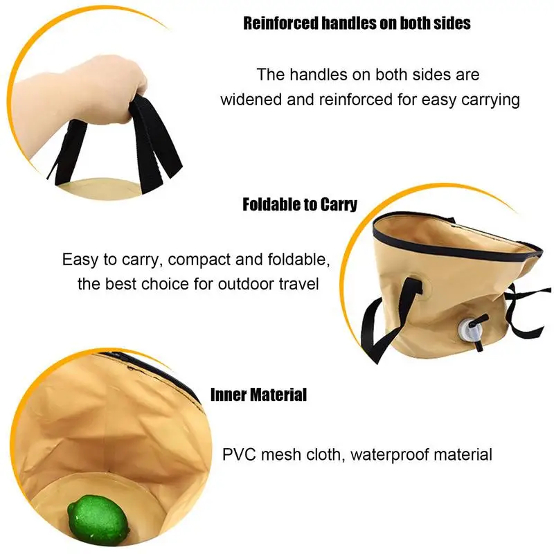 10L Outdoor Folding Fishing Bucket Collapsible Camping Water Container with Faucet Water Storage Bucket for Camping Hiking Climb