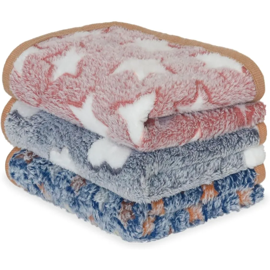 3 Pcs Dog Blanket S… - image