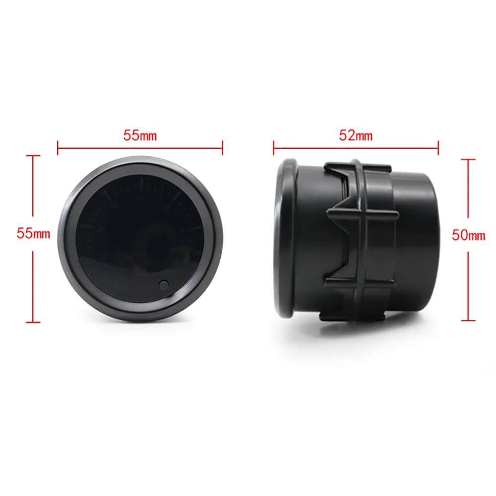 2,52mm LED Getönte 7-Farben-Serie: Boost/Wassertemperatur/Öltemperatur/Öldruck/Voltmeter/Luft-Kraftstoff-Verhältnis/EGT/Drehzahlmesser für Fahrzeuge – Detail 37