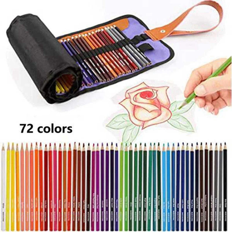 Color Pencil Roller Curtain Set Roller Blind Set Wooden With Rubber Pencil Sharpener Extender