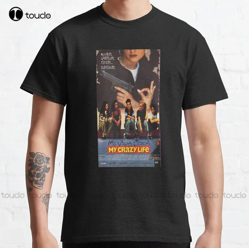 Mi Vida Loca Blood In Blood Out, Movie, Sangre Por Sangre, Mexican Classic T-Shirt Men Shirts Fashion Digital Printing Tee Shirt