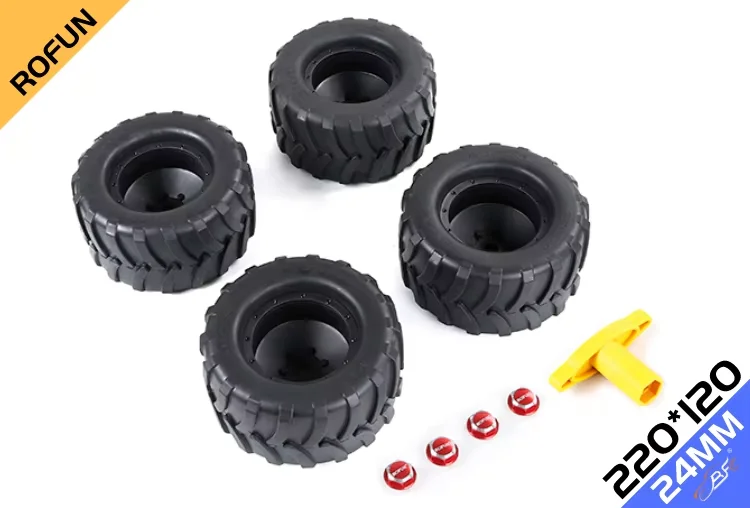 1/5 Remote control car model modified tire Traxxas MAX-X herringhead tire 220*120 Ruofan 8713411