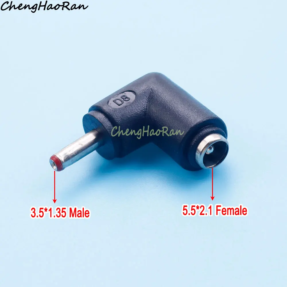 DC-Steckverbinder 5,5*2,1 Buchse auf 5,0*3,0 5,5*2,5 4,0/4,8*1,7 5,5*1,7 3,5*1,35 mm Stecker Netzteil DC-Stecker 90-Grad-Verbinder – Detail 10