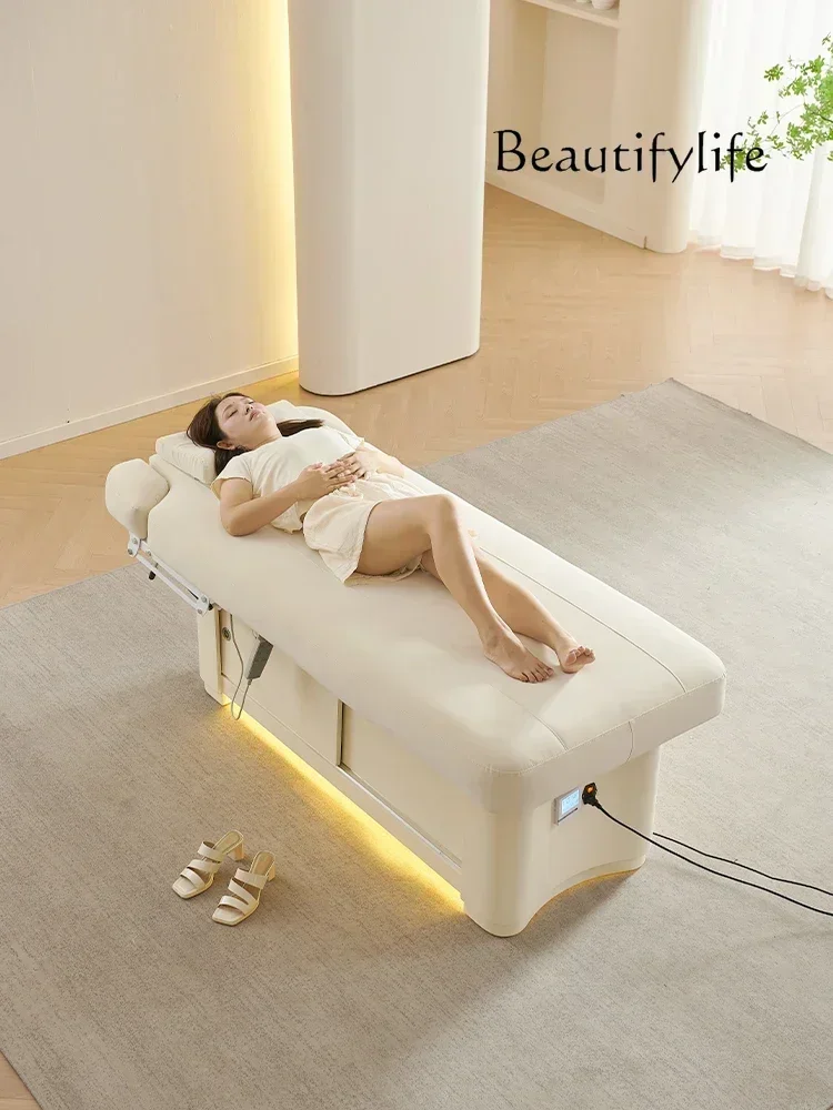 Electric for Beauty Use Bed Adjustable Latex Massage Couch