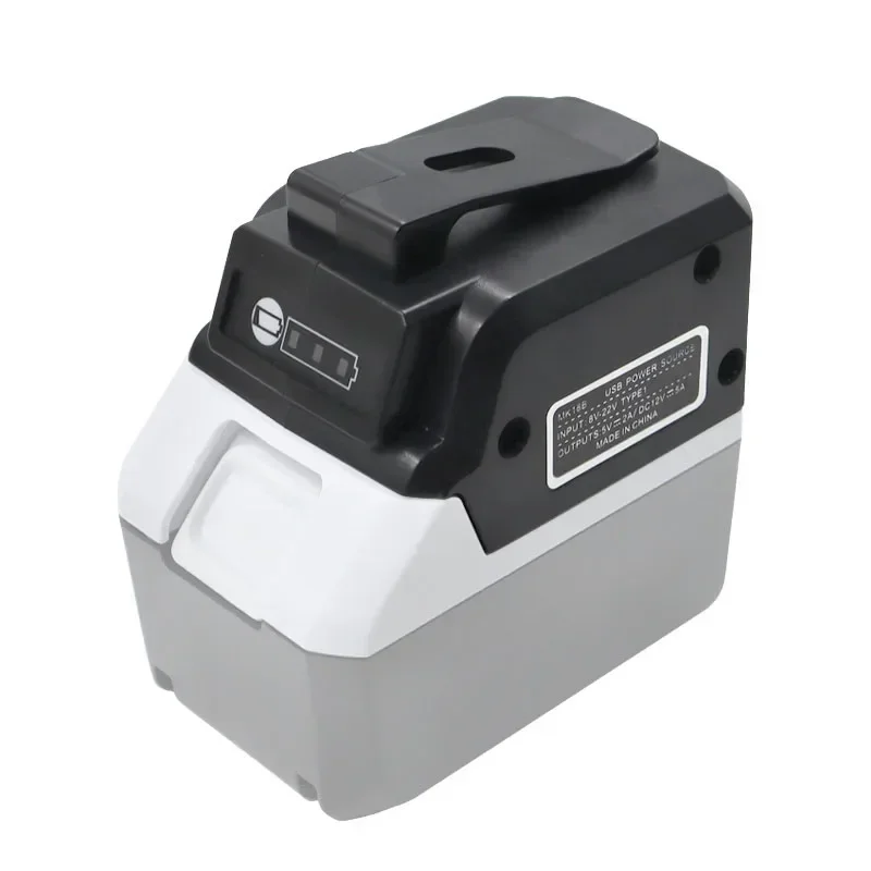 MK18B Li-ion Battery Adapter For Makita 18V BL1815G BL1813G Li-ion Battery LED Mobile Phone USB Charger DC 12V Output Connector 2