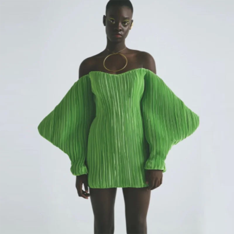 

Unique Design Short Prom Dresses Sexy Off The Shoulder Long Sleeves Mini Evening Gowns African Cocktail Formal Party Dress 2022