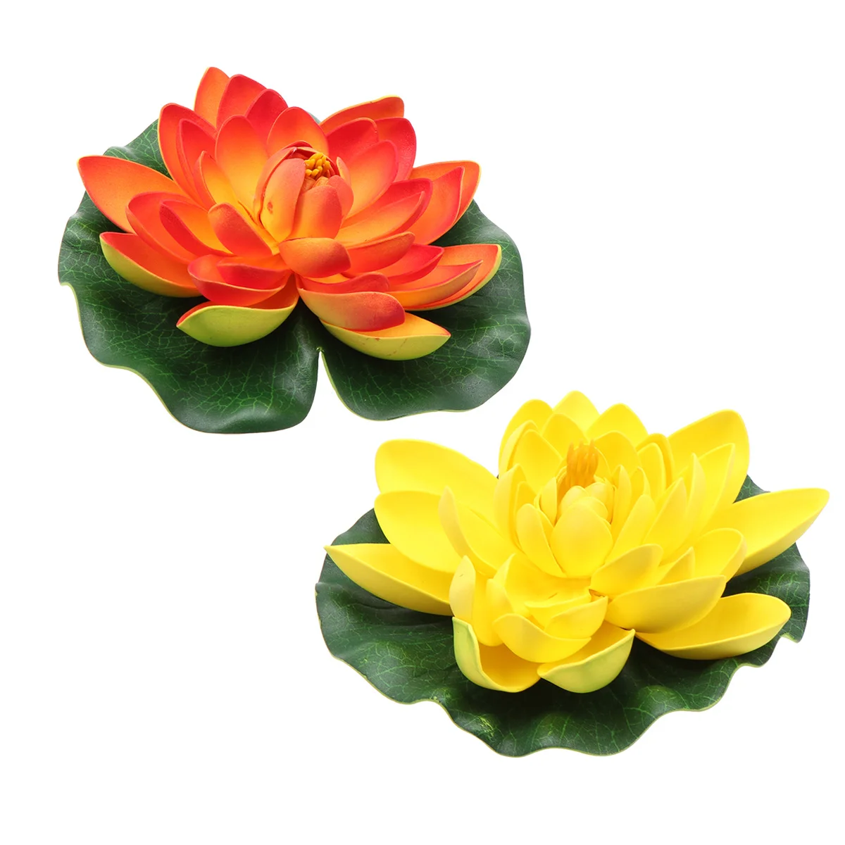 

1pc Artificial Water Lily: Floating Lotus Flower For Pond Garden Decor, Simulation Lotus Decoration For Pool Patio Outdoor