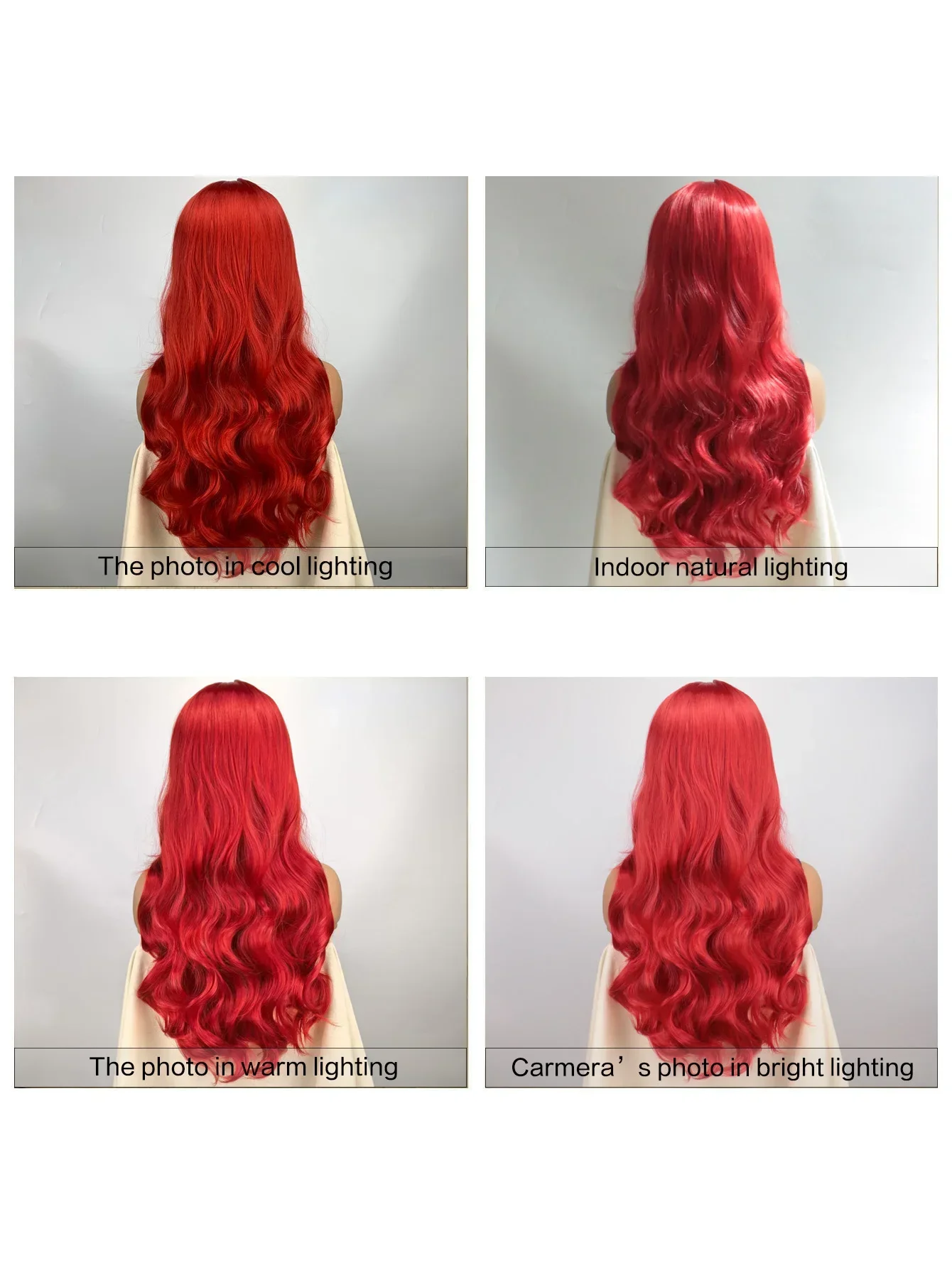 Película Aquaman Mera largo ondulado rojo Halloween Cosplay peluca fiesta de disfraces pelo sintético mujeres Grils Culry pelucas rojo Halloween