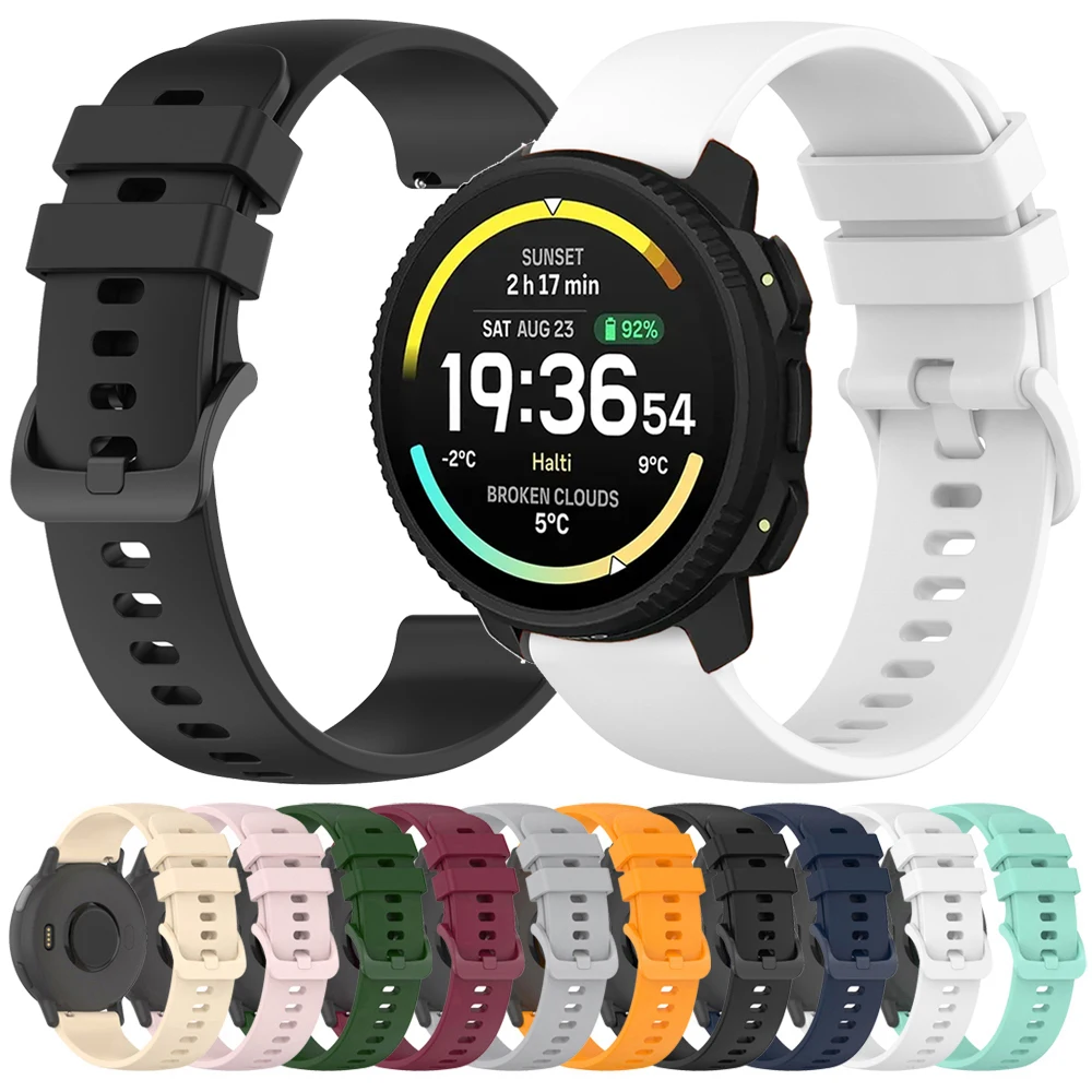 For Suunto Vertical 2/5 9 PEAK PRO DLC/Race RUN S Silicone Bracelet 20 22mm Watchbands For COROS PACE 3 2 APEX 4 42mm 46mm Strap