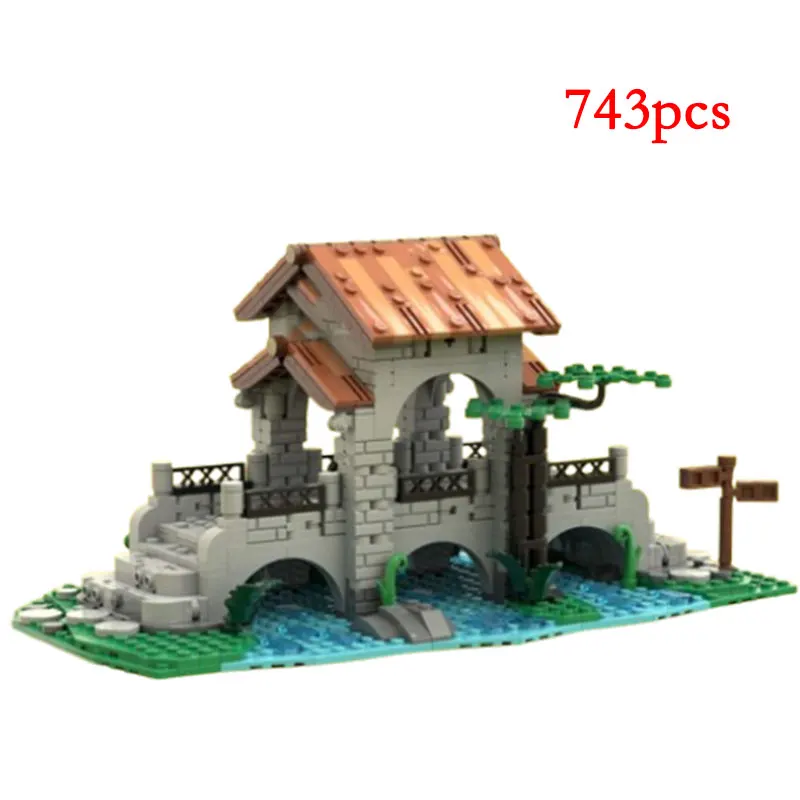 스폿 MOC-161587 작은 입자 중세 빌딩 블록, DIY 퍼즐 장난감, 선물 모델 장식, 134494