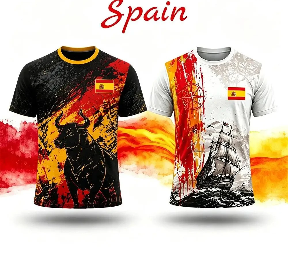 Camiseta Deportiva Española pa - Summer Clothing In Spanish reseña y precio