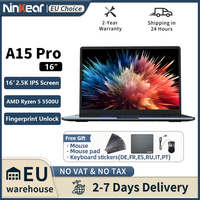 Ninkear A15 Pro Laptop AMD Ryzen 5 5500U 16 inch 120Hz 2560*1600 Display Screen 16GB 512GB Fingerprint Unlock Notebook Computer