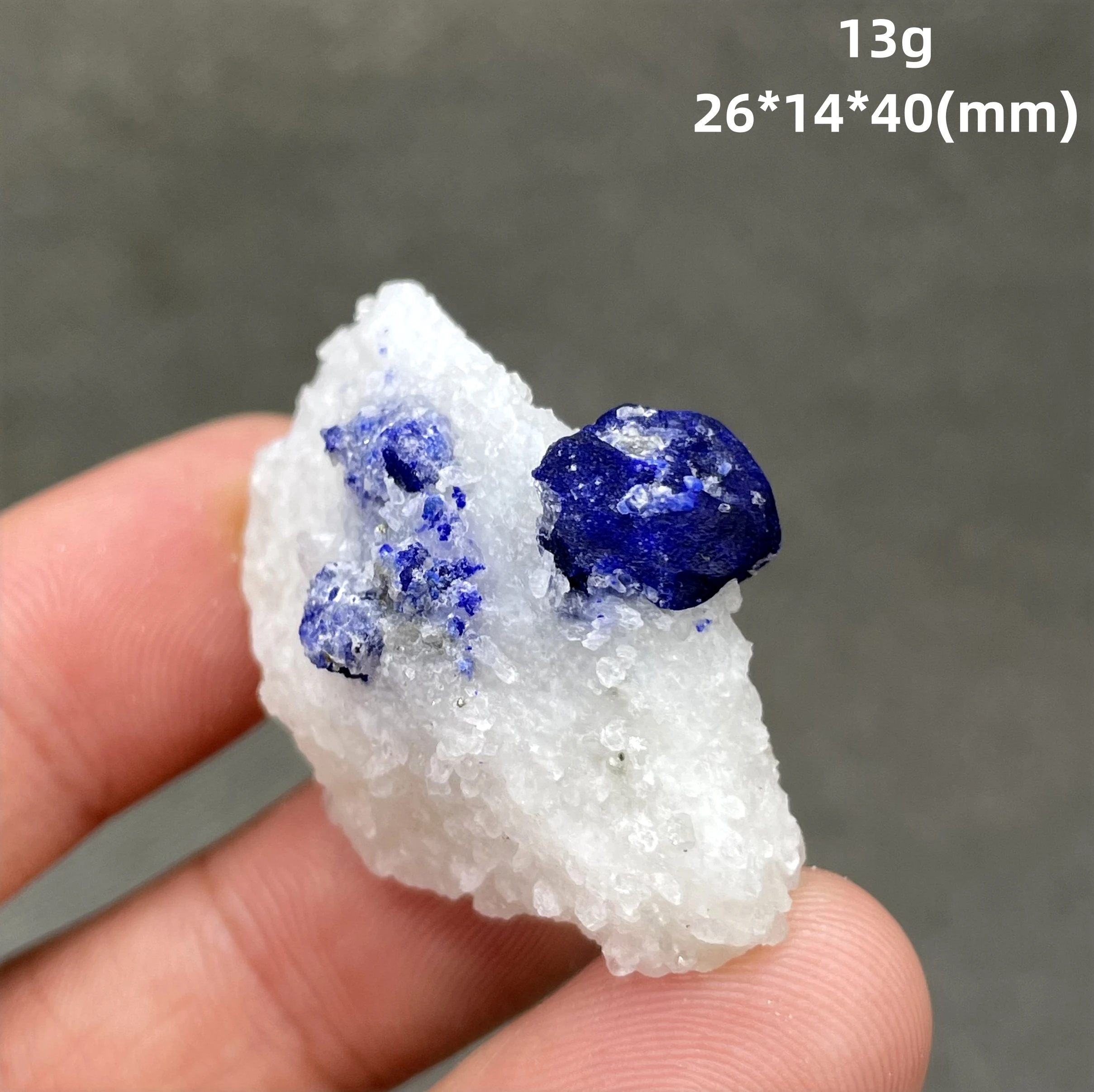 

13 g Natural Afghan Old Mine single crystal lazurite Lapis lazuli Specimens stones and crystals quartz