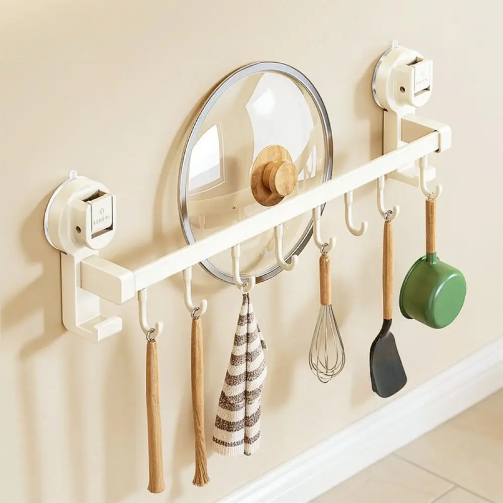 Kitchen Storage Hook Rack Wall Mounted Organizer For For Ripai Suction Cup Holder Shelf Hanging Spatula Tool Drying Stand