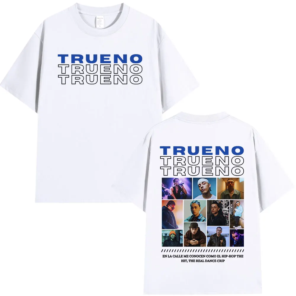 Rapper Trueno Album Tour Merch T-shirt Cotton Short Sleeve Tee Shirt Men Women Clothing Streetwear Fashion Loose T-shirts Unisex