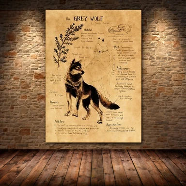 Snake and Dragon Retro Posters, Magical Biological Art Prints, Retro Canvas Murals, Gifts for the Magical World