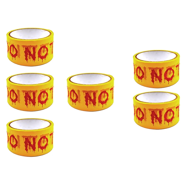 

Декоративная лента для украшения на Хэллоуин, лента для предупреждения, не входит в страх, рулон ленты для предупреждения, уличный пугающий декоративный аксессуар «сделай сам»