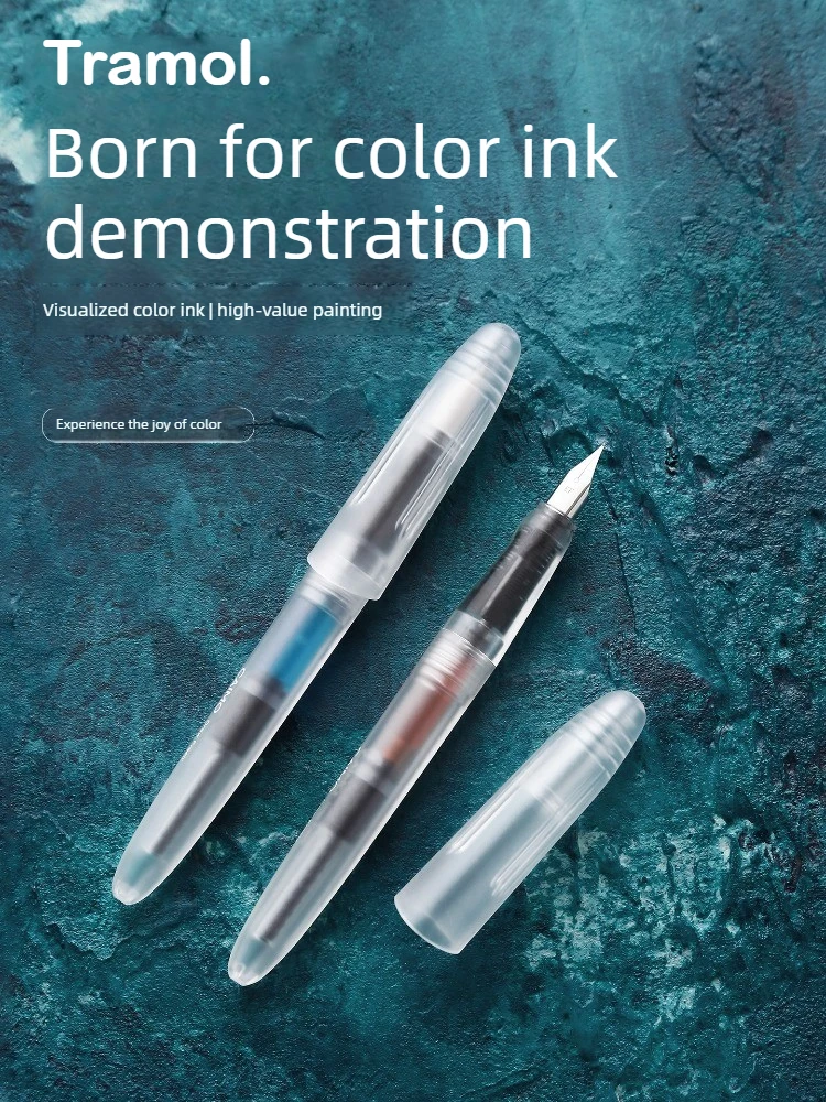Tramol Matte Fountain Pen Smooth Writing Visible Ink Level for Calligraphy Practice Office School Supplies Stationery PK jinhao