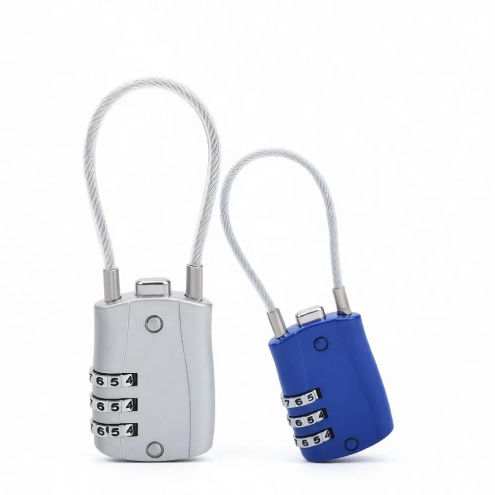 Portable Wire Combination Padlock Steel Mini Lock For Gym Locker Travel Case Backpack Drawer Security Accessory