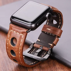 Genuine Leather Strap For Apple Watch Band Ultra 42mm 38mm Women Men Watchbands Accessories 44mm 40mm 49mm Series 8 7 6 5 4