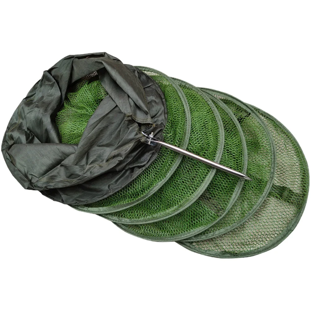 

Fishing Net Mesh Guard For Fish Storage Locating Fish Mesh Basket Reusable Stainless Steel Fishing Equipment Supplies