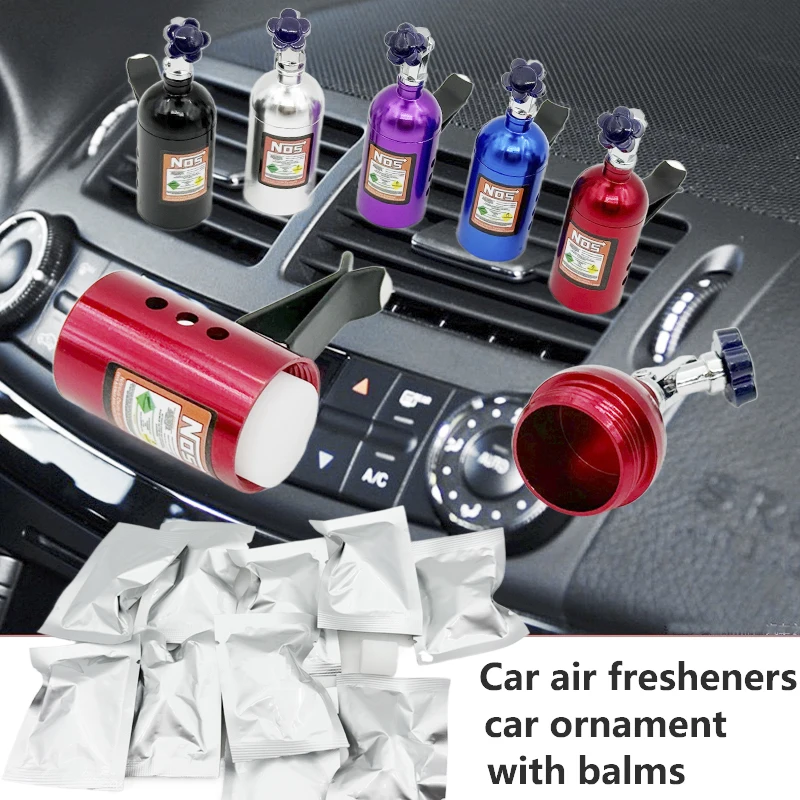 Lufterfrischer Auto Luftauslass Duft Aluminium Nr. Flasche Luftauslass Dekoration Auto Geruch mit Balsam Auto Zubehör Innenraum
