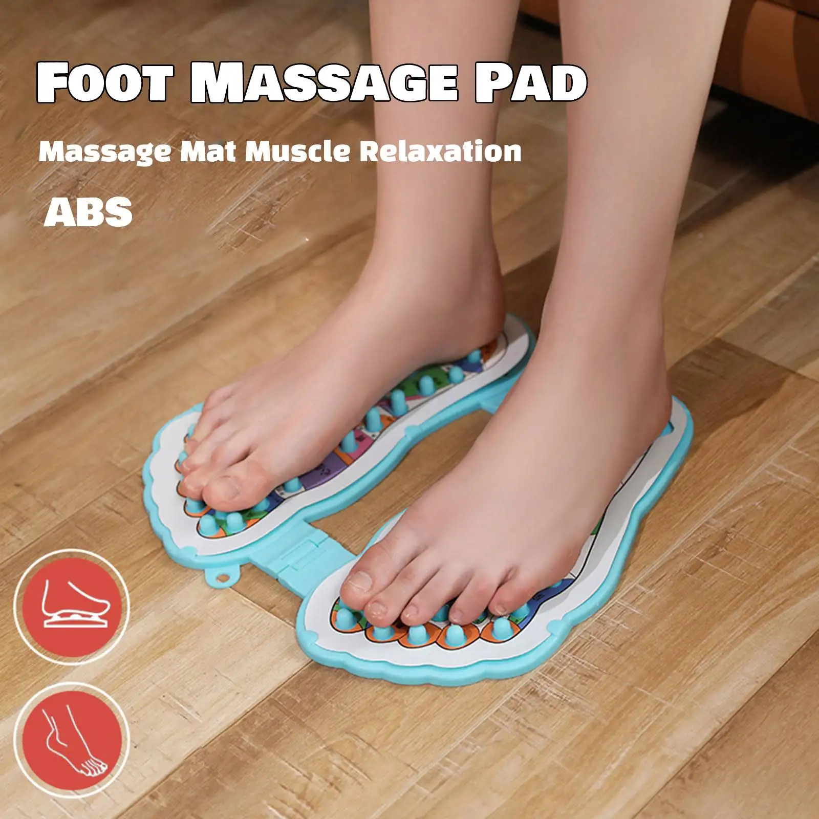 

Simple Foot Acupoint Massage Device Foot Pad Device Muscle Relaxation,Foot Massaging Acupoints Mat for Travel Elderly Bedroom