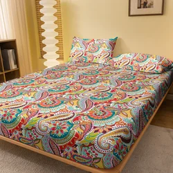 1 Bohemian patterned frosted bedsheet, bedroom printed bedspread, bedding (excluding pillowcases)