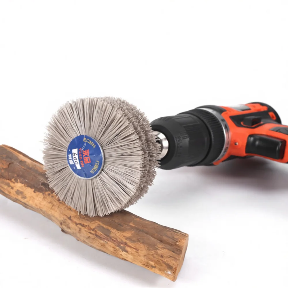 Polishing Abrasive Filament Wheel For Yongpin Woodworking Mahogany Surface Finishing Relief Carving Durable Nylon Brush