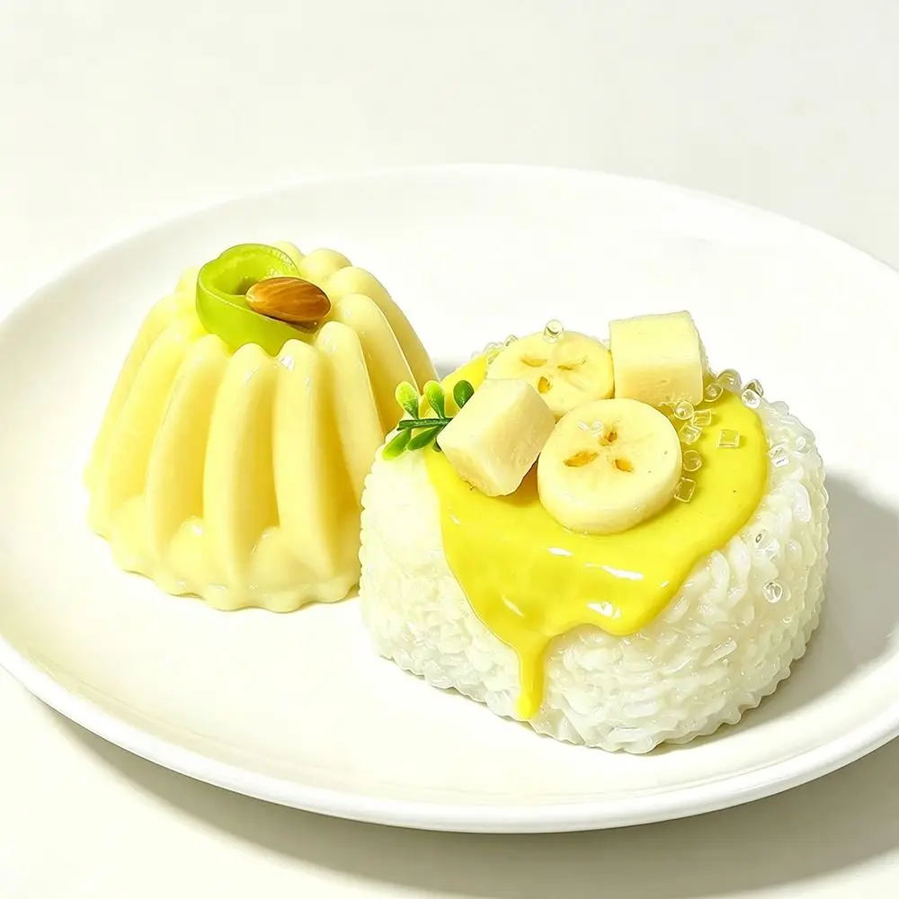 TPR Dessert Soft Squeeze Slow Rising Realistic Food Shape Simulation Pudding Fidget Pinching Soft Touch Decompression Pinching
