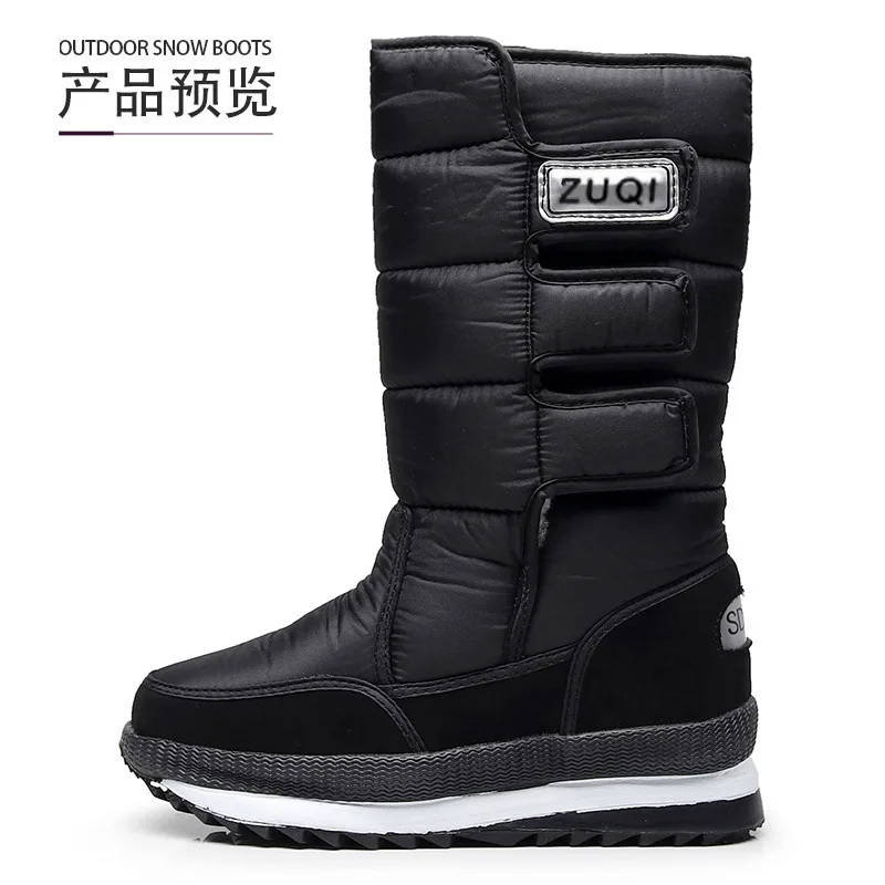 Boots Men Platform Men Snow Boots for Man Shoes Thick Plush Waterproof Slip-resistant Winter Keep Warm Shoes Plus Size 34 - 47