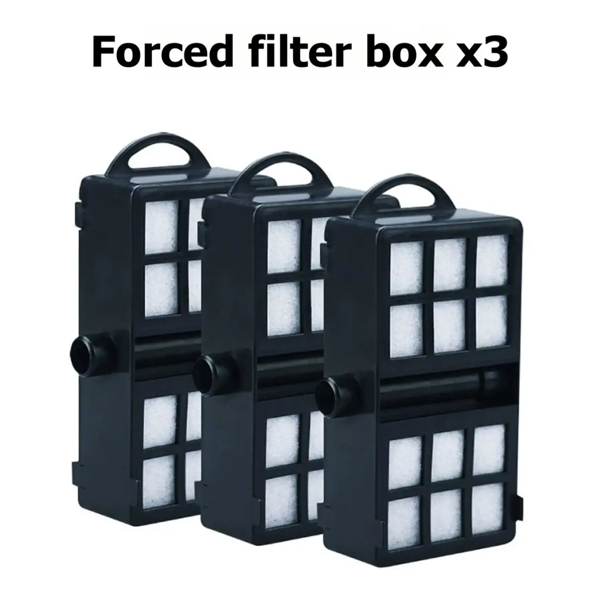 6pcs Replacement Filter Cartridges for Aquariums, Fits 30-50 Gal Tanks, Built-in Filter Box Wall-Mounted Filter