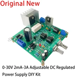 0-30V Adjustable DC Regulated Power Supply DIY Kit 2mA-3A Electronic Short Circuit Current Limiting Protection