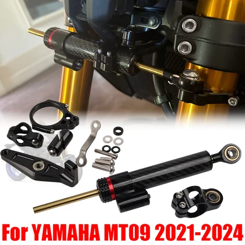 오토바이 스티어링 댐퍼 마운트 브래킷 안정기 지원 YAMAHA MT 09 MT09 SP 2021 - 2024 속도 흔들림 안전 액세서리