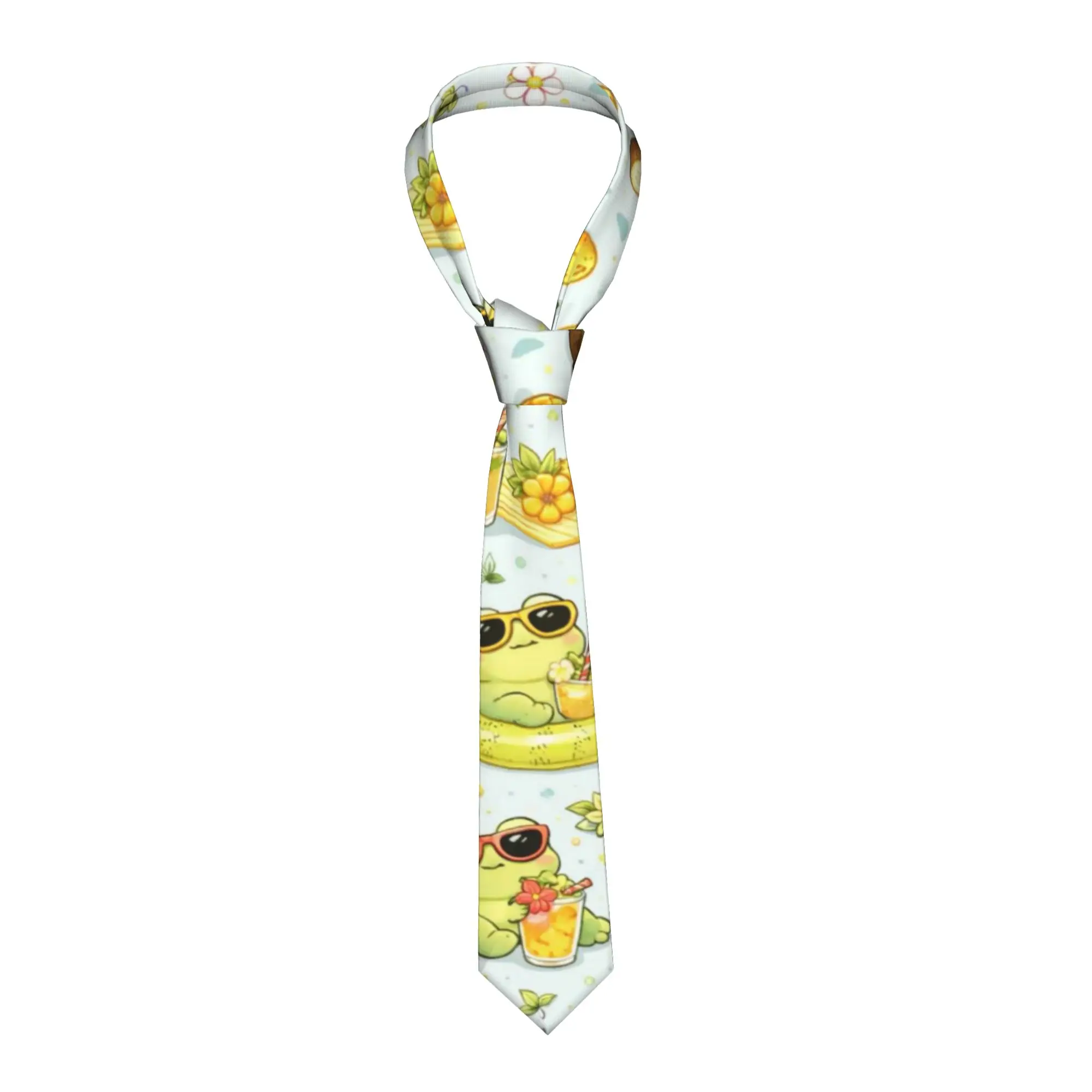 Frog Jungle of The Neck  Tie  Custom Neck Ties Novelty Casual Collar Tie Men Women Daily Wear Party Necktie Accessories