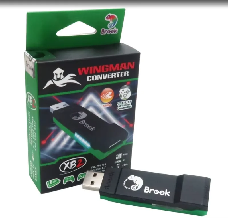 Brook Wingman XB2/XB3 Converter  Wireless；xb3 Adapter for Xbox Series X/S Xbox One and PC with Remap & Turbo Features