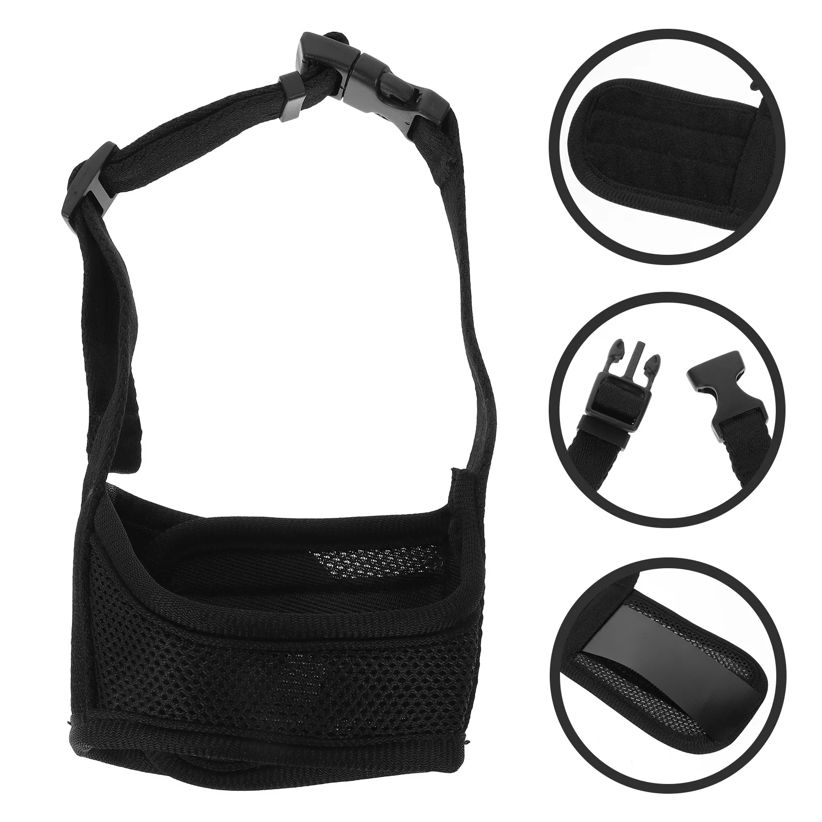 

Dog Muzzle Anti-Bite Breathable Comfortable Adjustable Hollow Mouth Cover Practical Dog Mouth Protector Outdoor