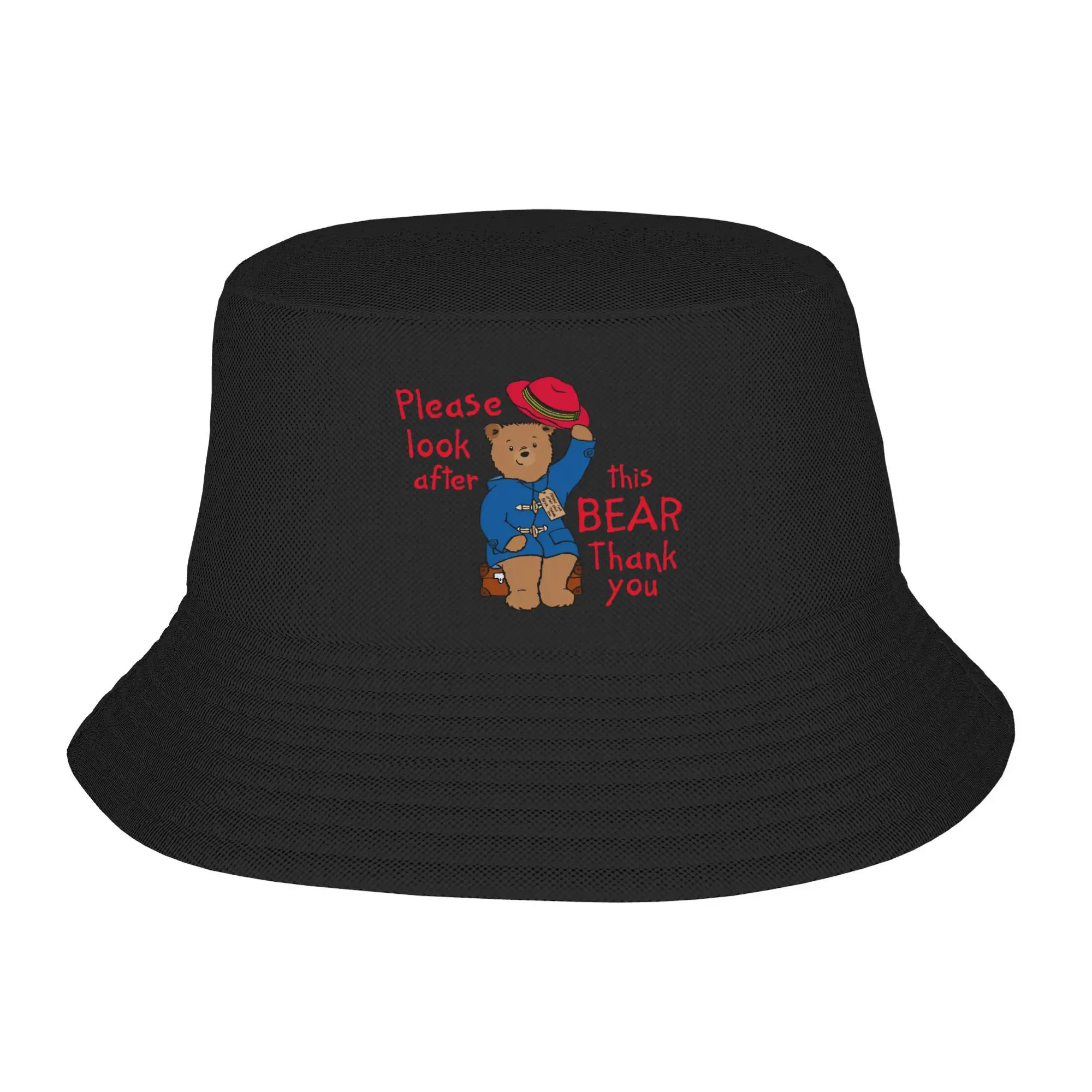 

Look after this Bear Paddington Bear Bucket Hats Summer Travel Headwear Merch Fishing Hats for Sport Girl Session Hats Packable