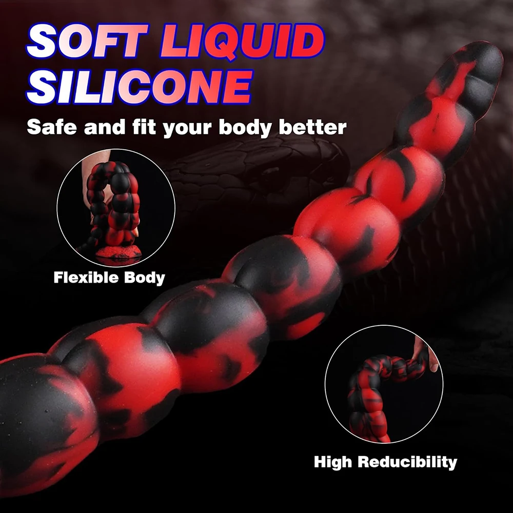 طويل الشرج الخرز الوحش سدادة/ مقابس المؤخرة كبيرة سيليكون دسار الشرج المقابس الرجال مثلي الجنس البروستاتا تدليك الشرج الاستمناء النساء الجنس لعب الكبار